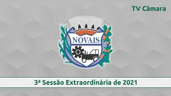 3ª Sessão Extraordinária de 2021
