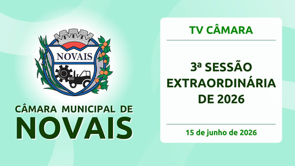 3ª Sessão Extraordinária de 2026